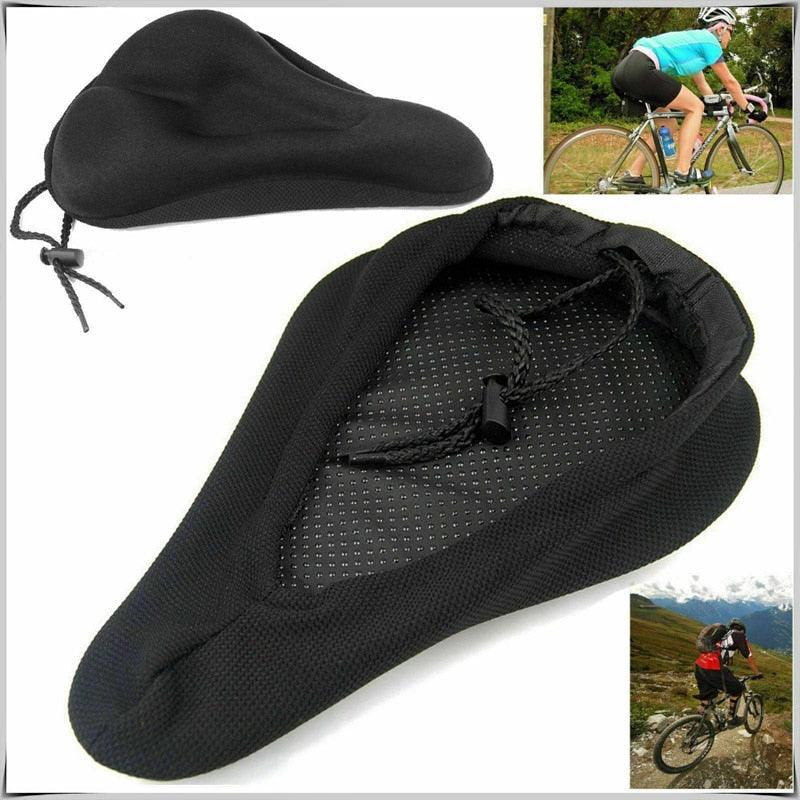 3D Soft Thickened Bicycle Seat Breathable Bicycle Saddle Seat Cover Comfortable Foam Seat Extra Soft Gel Bicycle Seat Cover Soft Silicone Padded Bike Saddle Cover Upgraded Bicycle Seat Stevvex