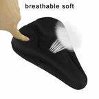 3D Soft Thickened Bicycle Seat Breathable Bicycle Saddle Seat Cover Comfortable Foam Seat Extra Soft Gel Bicycle Seat Cover Soft Silicone Padded Bike Saddle Cover Upgraded Bicycle Seat Stevvex
