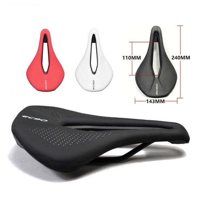 Sport Bicycle Seat Saddle  Road Bike Saddles Mountain Bike Racing Saddle PU Breathable Soft Seat Cushion Suspension Gel Bike Saddle Breathable Comfortable Bicycle Seat Ergonomics Design Fit Mountain Bike Road Bike Stevvex