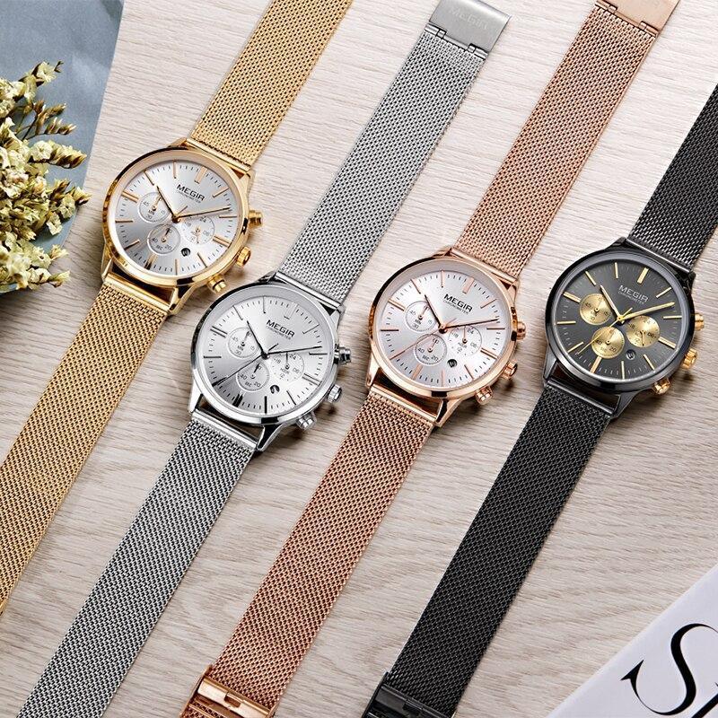 Multifunctional Black Luxury Women Watch Fashion Quartz Business Style Stainless Steel Strap Wrist Watch Stevvex