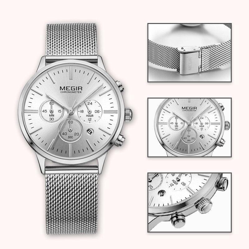 Multifunctional Black Luxury Women Watch Fashion Quartz Business Style Stainless Steel Strap Wrist Watch Stevvex