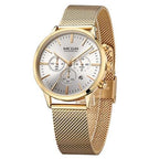 Multifunctional Black Luxury Women Watch Fashion Quartz Business Style Stainless Steel Strap Wrist Watch Stevvex