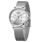 Multifunctional Black Luxury Women Watch Fashion Quartz Business Style Stainless Steel Strap Wrist Watch Stevvex