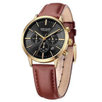 Multifunctional Black Luxury Women Watch Fashion Quartz Business Style Stainless Steel Strap Wrist Watch Stevvex