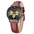 Multifunctional Black Luxury Women Watch Fashion Quartz Business Style Stainless Steel Strap Wrist Watch Stevvex