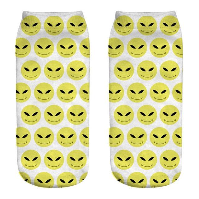 New Cartoon Cat Socks 3D Print Art Funny Socks Women Cute Low Cut Ankle Socks Made o Pure Cotton Short Socks Trending Fashion Short Ankle Socks For Men And Women Stevvex