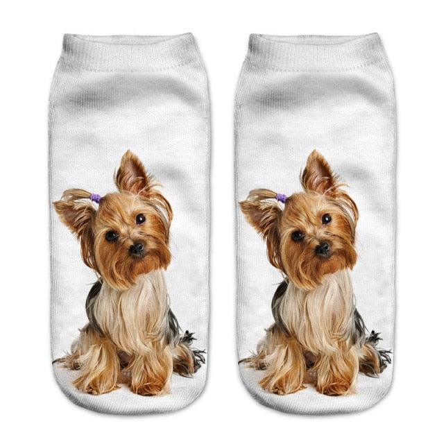 New Cartoon Cat Socks 3D Print Art Funny Socks Women Cute Low Cut Ankle Socks Made o Pure Cotton Short Socks Trending Fashion Short Ankle Socks For Men And Women Stevvex