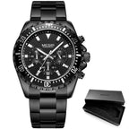 Multifunctional Men's Quartz Watches Modern Stainless Steel Design Waterproof And Scratch Resistant Wrist Watches Stevvex