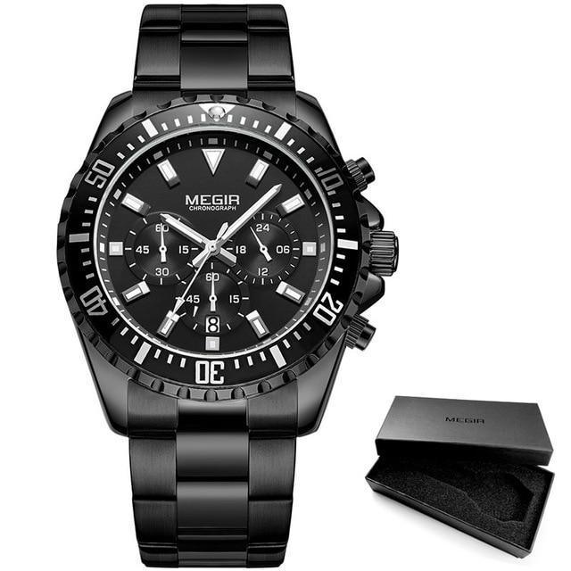 Multifunctional Men's Quartz Watches Modern Stainless Steel Design Waterproof And Scratch Resistant Wrist Watches Stevvex