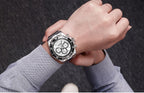 Multifunctional Men's Quartz Watches Modern Stainless Steel Design Waterproof And Scratch Resistant Wrist Watches Stevvex