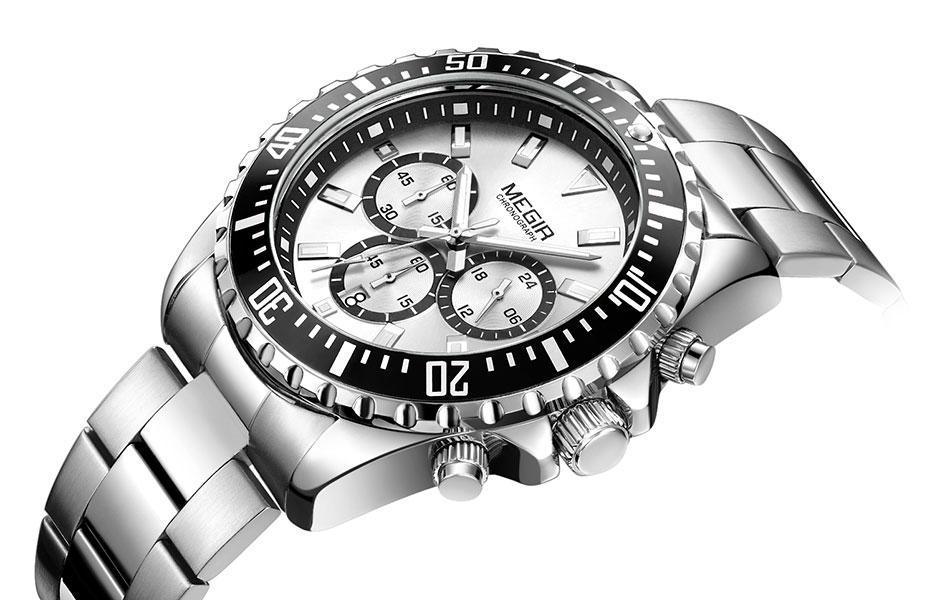 Multifunctional Men's Quartz Watches Modern Stainless Steel Design Waterproof And Scratch Resistant Wrist Watches Stevvex