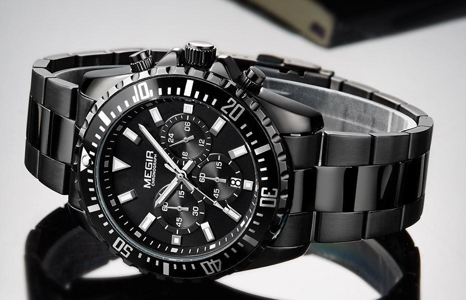 Multifunctional Men's Quartz Watches Modern Stainless Steel Design Waterproof And Scratch Resistant Wrist Watches Stevvex