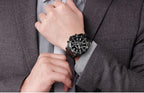 Multifunctional Men's Quartz Watches Modern Stainless Steel Design Waterproof And Scratch Resistant Wrist Watches Stevvex