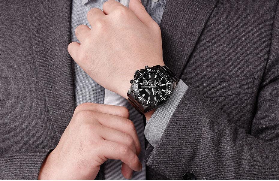 Multifunctional Men's Quartz Watches Modern Stainless Steel Design Waterproof And Scratch Resistant Wrist Watches Stevvex