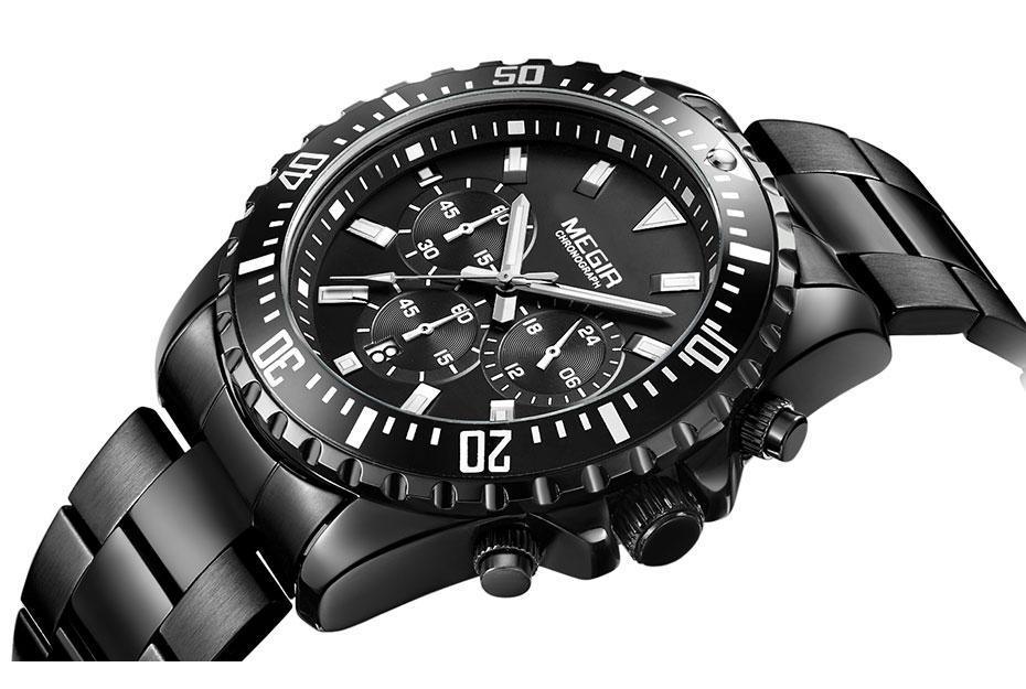 Multifunctional Men's Quartz Watches Modern Stainless Steel Design Waterproof And Scratch Resistant Wrist Watches Stevvex