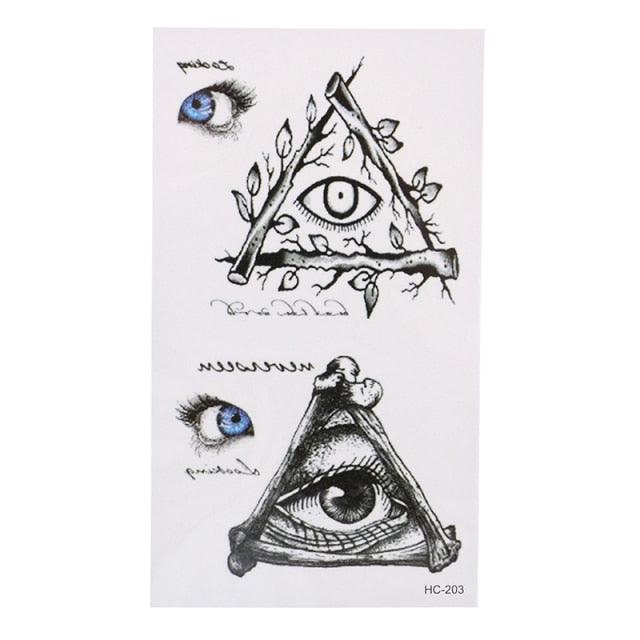 New Waterproof Temporary Wolf Sticker Tattoo Mens Modern Tattoo Realistic Design
