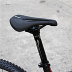 Sport Bicycle Seat Saddle  Road Bike Saddles Mountain Bike Racing Saddle PU Breathable Soft Seat Cushion Suspension Gel Bike Saddle Breathable Comfortable Bicycle Seat Ergonomics Design Fit Mountain Bike Road Bike Stevvex