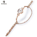 Luxury Small Silver Women Watch Modern Bracelet Wristwatch Quartz Waterproof Mini Round Design Stevvex