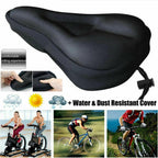 3D Soft Thickened Bicycle Seat Breathable Bicycle Saddle Seat Cover Comfortable Foam Seat Extra Soft Gel Bicycle Seat Cover Soft Silicone Padded Bike Saddle Cover Upgraded Bicycle Seat Stevvex