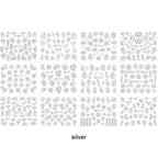Gold Moon Star 3D Nail Stickers Ultra-thin Adhesive Decals Nail Art Decorations Stamping Manicure Nails Stickers Tool 3d Nail Decal Stickers Manicure Nail Art Decoration Accessories Holographic Old English Character Nail Self-Adhesive Sticker