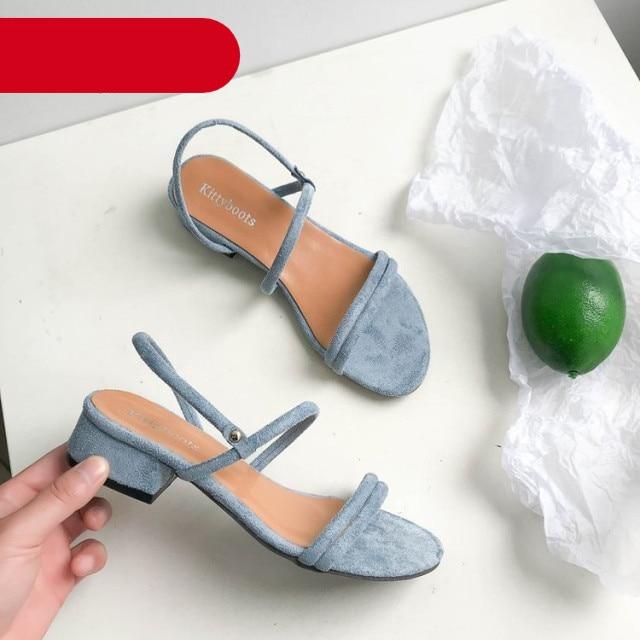Women Sandals Summer Blue Shoes Flats Heel Flip Flip Flop Sandals Women Back Strap Flat Sandals Adjustable Casual Sandal With Open Toe Sandals Stevvex