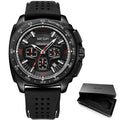 Elegant Sport Mens Watches Modern Luxury Silicone Band Waterproof Fashion Quartz Luminous Unique Design Wristwatch For Man Stevvex