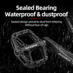 Ultralight Seal Bearings Bicycle Bike Pedals Cycling Nylon Road Pedals Flat Platform Bicycle Parts Accessories Pedals Mountain Bike Pedals Lightweight Nylon Fiber Bicycle Platform Pedals For Mountain Bike Stevvex