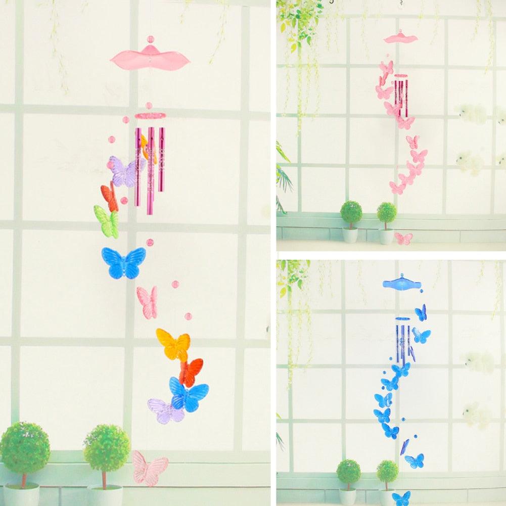 Lucky Butterfly Hanging Wind Chime Bell Garden Decoration Ornament Gift Home Decoration Fashion  High-end Gift Butterfly Gift Grandmother Gift Mother Gift Birthday Gift Festival Gift Witness Friendship Outdoor Wind Chime Garden Decor Stevvex