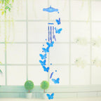 Lucky Butterfly Hanging Wind Chime Bell Garden Decoration Ornament Gift Home Decoration Fashion  High-end Gift Butterfly Gift Grandmother Gift Mother Gift Birthday Gift Festival Gift Witness Friendship Outdoor Wind Chime Garden Decor Stevvex