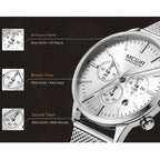 New Fashion Gold Women Watches Luxury Quartz Sport Waterproof Wrist Watch Round Style Stevvex