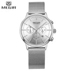 New Fashion Gold Women Watches Luxury Quartz Sport Waterproof Wrist Watch Round Style Stevvex
