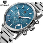 Sport Business Chronograph Steel Men Watches Top Luxury Quartz Male Analog Fashion Watchwrist Stevvex
