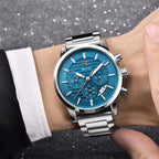 Sport Business Chronograph Steel Men Watches Top Luxury Quartz Male Analog Fashion Watchwrist Stevvex