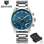 Sport Business Chronograph Steel Men Watches Top Luxury Quartz Male Analog Fashion Watchwrist Stevvex