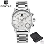 Sport Business Chronograph Steel Men Watches Top Luxury Quartz Male Analog Fashion Watchwrist Stevvex