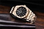 Men's Fashion Watch Luxury Men Stainless Steel Band Quartz Watch Analog Waterproof Sports Military Watches Stevvex