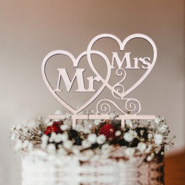 1Pcs Hollow Letter Love Just Married Mr & Mrs Cake Topper Mr and Mrs Cake Toppers Wooden Wedding Cake Topper Party Cake Decoration Mr And Mrs Cake Topper Bride and Groom Wooden Wedding Cake Topper For Wedding Party Supplies Stevvex