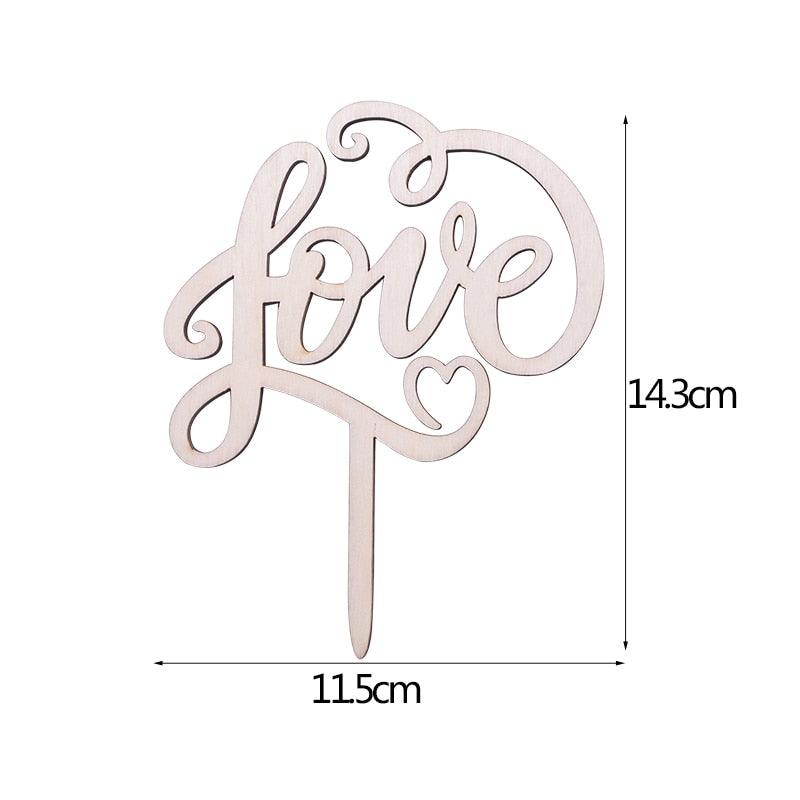 1Pcs Hollow Letter Love Just Married Mr & Mrs Cake Topper Mr and Mrs Cake Toppers Wooden Wedding Cake Topper Party Cake Decoration Mr And Mrs Cake Topper Bride and Groom Wooden Wedding Cake Topper For Wedding Party Supplies Stevvex