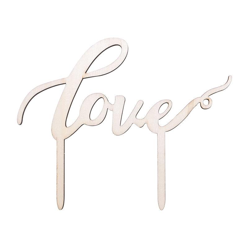 1Pcs Hollow Letter Love Just Married Mr & Mrs Cake Topper Mr and Mrs Cake Toppers Wooden Wedding Cake Topper Party Cake Decoration Mr And Mrs Cake Topper Bride and Groom Wooden Wedding Cake Topper For Wedding Party Supplies Stevvex