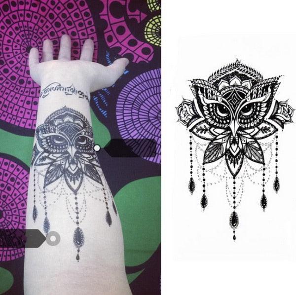 Luxury Colorful And Black Womens Tattoo Temporary Flower Waterproof Elegant Modern Tattoo For Shoulder Stevvex