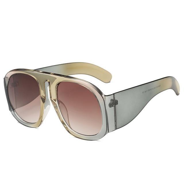 Fashionable & Luxury Round Shape Sunglasses For Men & Women & Designer Oversized & Attractive Personality Colorful Frames Unique Glasses In Retro Style Sunglasses Stevvex
