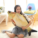 Cute Staffed Soft Animal Fish Plush Toys Pillow Creative Pillow Cushion Soft Fish Cushion Pillow Carp Plush Pillow Stuffed Toy Throw Pillow for Home Decoration Gift Kids Pillow Stuffed Animal Toy Gift Kids Toy Christmas Gifts Stevvex