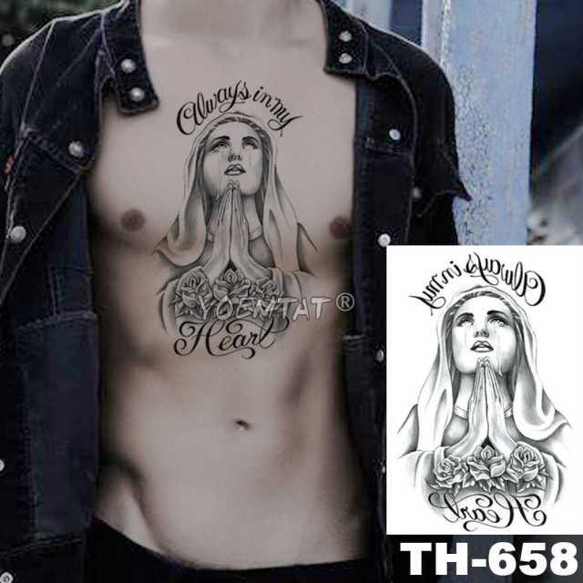 Gladiator Temporary Tattoo Sticker Flower Waterproof Big Modern Womens Mens Body Tattoo Luxury Design Stevvex