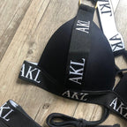 Luxury Women Bikini Set Letter Print Swimsuit Female Push Up Bandage Black Swimwear Women Bikini Set Swimming Bathing Suit Women Swimsuit Bikini Set Letter Print Swimwear Bathing Suit Stevvex