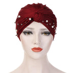 Soft Cotton Lightweight Elegant Turban Hijab Bonnet Arab Wrap Head Turbans Cap Headwrap Headwear Indian African Turbans Twist Headband For Women Stevvex
