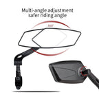Unique 360 Degree Rotate Bike Rear View Mirror Cycling Accessories Flexible Safety Rear View Mirrors Adjustable Easy Mount Rear View Bike Mirrors Back Right Side Bicycle Mirror For Adult Bikes Stevvex