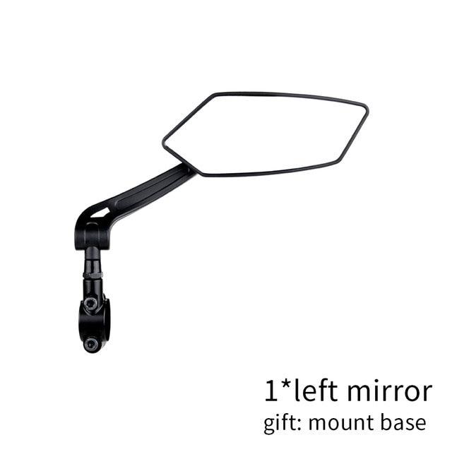 Unique 360 Degree Rotate Bike Rear View Mirror Cycling Accessories Flexible Safety Rear View Mirrors Adjustable Easy Mount Rear View Bike Mirrors Back Right Side Bicycle Mirror For Adult Bikes Stevvex