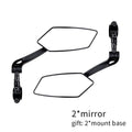 Unique 360 Degree Rotate Bike Rear View Mirror Cycling Accessories Flexible Safety Rear View Mirrors Adjustable Easy Mount Rear View Bike Mirrors Back Right Side Bicycle Mirror For Adult Bikes Stevvex