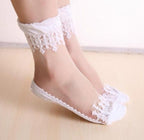 Summer Ladies Lace Embroidery Silk Transparent Glass Crystal Stretch Women Socks Breathable See Through Socks Ankle Socks For Women Stevvex