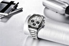 Luxury Men Watches Scratch Resistant Full Stainless Steel Strap Waterproof Sport Quartz Watch Men Fashion Date Clock Chronograph Stevvex